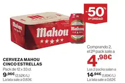 Supercor AHOU CINCO ESTRELLAS Cerveza oferta