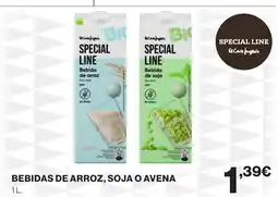 Supercor Bebidas de arroz, soja o avena oferta
