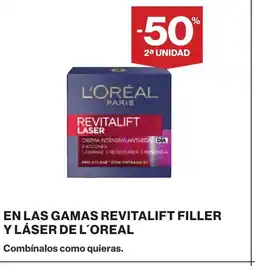 Supercor En las gamas revitalift filler y láser de l'oreal oferta