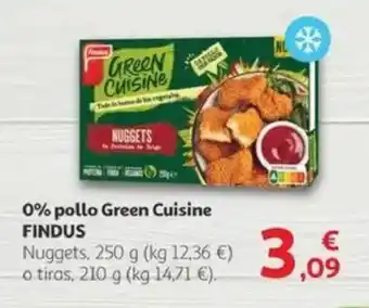 Alcampo FINDUS 0% pollo Green Cuisine oferta