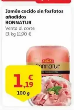 Alcampo BONNATUR Jamón cocido sin fosfatos añadidos oferta