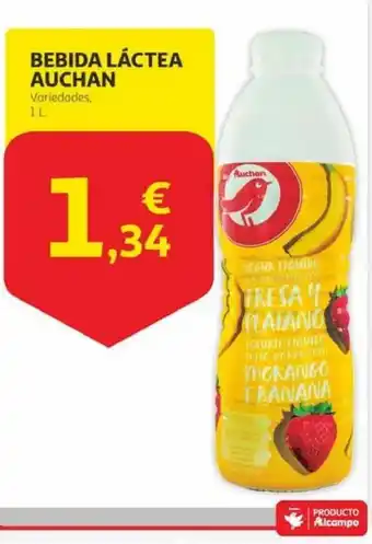 Alcampo AUCHAN Bebida lactea oferta