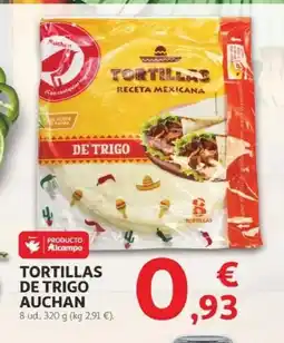 Alcampo AUCHAN Tortillas de trigo oferta