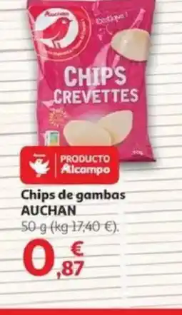 Alcampo AUCHAN Chips de gambas oferta