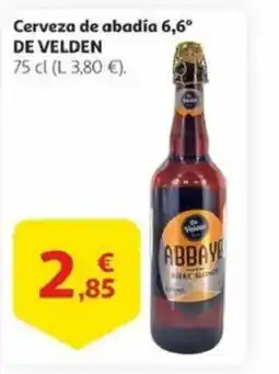 Alcampo DE VELDEN Cerveza de abadía 6,6° oferta