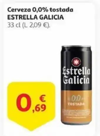 Alcampo ESTRELLA GALICIA Cerveza 0,0% tostada oferta