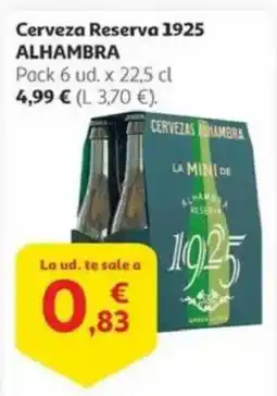 Alcampo ALHAMBRA Cerveza Reserva 1925 oferta