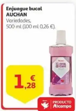 Alcampo AUCHAN Enjuague bucal oferta