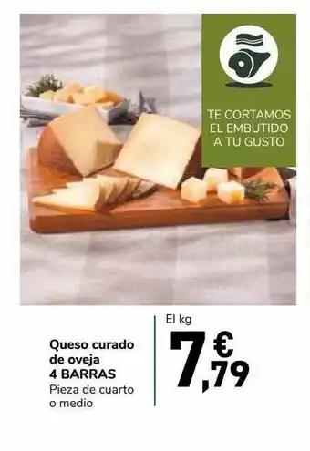 Carrefour Express Queso Curado De Oveja 4 Barras oferta