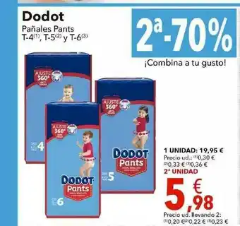 Clarel 2a -70% Dodot Pañales Pants T-4 T-5 Y T-6 oferta