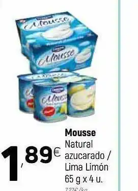 Coviran Mousse Natural Azucarado Lima Limón oferta