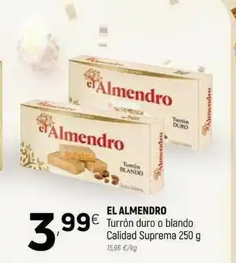 Coviran El Almendro Turrón Duro O Blando Calidad Suprema oferta
