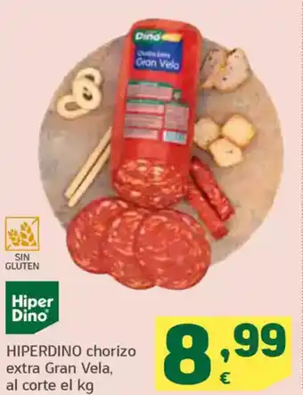 HiperDino HIPERDINO chorizo extra Gran Vela, oferta
