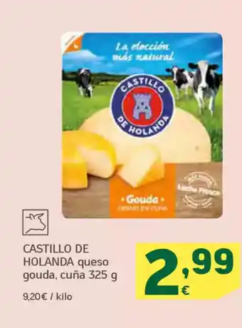 HiperDino CASTILLO DE HOLANDA queso gouda, cuña oferta