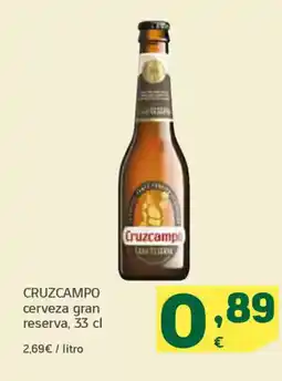 HiperDino CRUZCAMPO cerveza gran reserva oferta