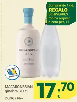 HiperDino MACARONESIAN ginebra, oferta