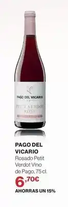 El Corte Inglés Pago del vicario - rosado petit verdo vino oferta