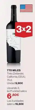 El Corte Inglés California - milos oferta