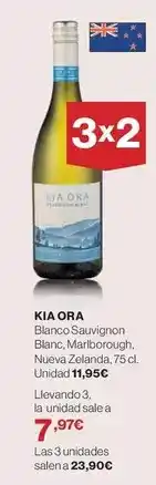 El Corte Inglés Kia ora - blanco sauvignon blanc oferta