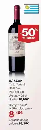El Corte Inglés Tinto tanatal reserva oferta