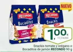 Supermercados Dani Recondo - snacks tomate y oregano o bocaditos de jamon oferta