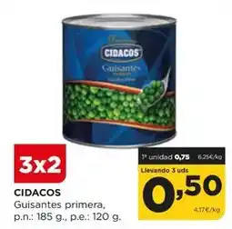 Alimerka Cidacos - guisantes primera oferta