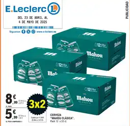 E.Leclerc MAHOU CLÁSICA Cerveza oferta