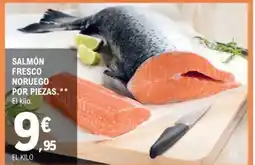 E.Leclerc Salmón fresco noruego por piezas oferta