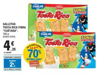 E.Leclerc CUÉTARA Tosta rica fibra oferta