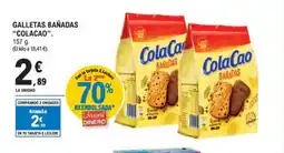 E.Leclerc COLA CAO galletas bañadas oferta