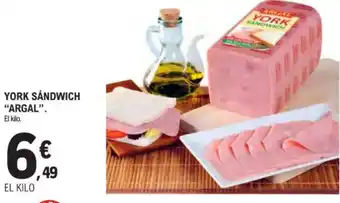 E.Leclerc ARGAL York sándwich oferta