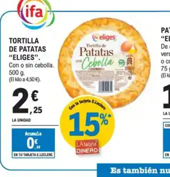 E.Leclerc ELIGES Totilla de patatas oferta