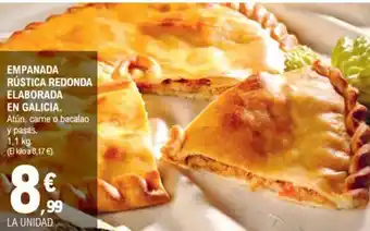 E.Leclerc Empanada rústica redonda elaborada oferta