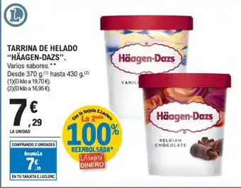 E.Leclerc HAEEGEN DAZS Tarrina de helado oferta