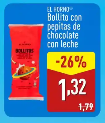 ALDI EL HORNO Bollito con pepitas de chocolate con leche oferta