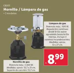 Lidl Hornillo / Lámpara de gas oferta
