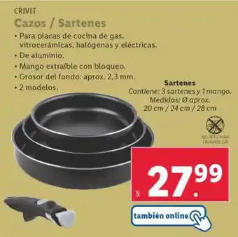 Lidl Cazos / Sartenes oferta
