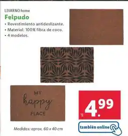 Lidl FELPUDO oferta