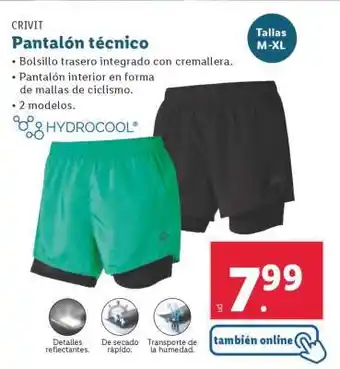 Lidl Pantalón Técnico oferta
