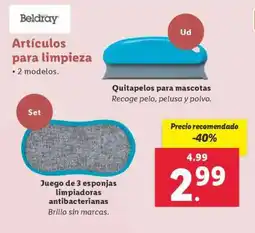 Lidl Juego de 3 esponjas limpiadoras antibacterianas oferta
