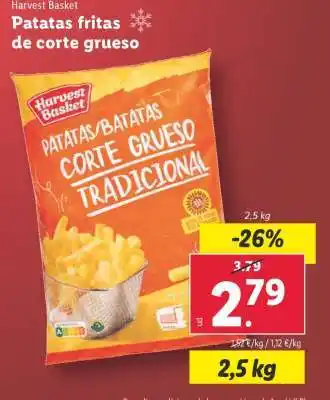Lidl Patatas fritas de corte grueso oferta