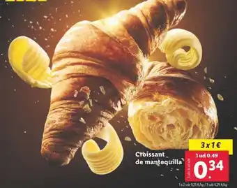 Lidl Croissant de mantequilla oferta