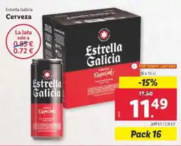 Lidl ESTRELLA GALICIA Cerveza oferta