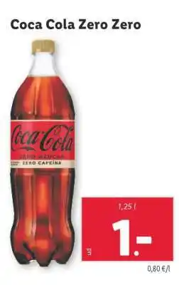 Lidl Coca Cola Zero Zero oferta