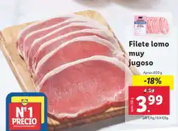 Lidl Filete lomo muy jugoso oferta