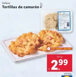 Lidl Tortillas de camarón oferta