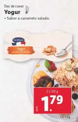 Lidl Duc de coeur Yogur oferta