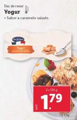 Lidl Duc de coeur Yogur oferta
