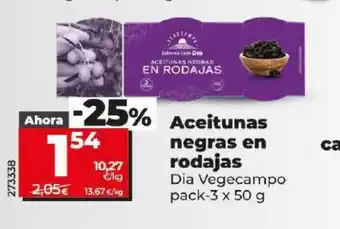 Dia Aceitunas negras en rodajas oferta