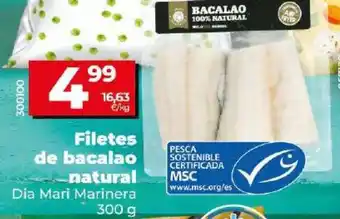Dia Filetes de bacalao natural oferta